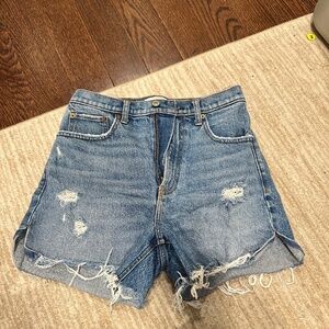 Abercrombie & Fitch Curve Love Denim Shorts